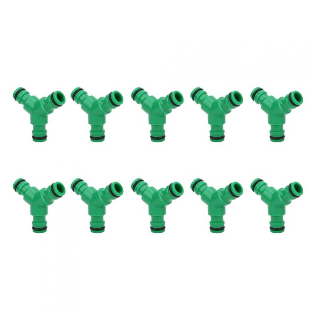 Hose Connector, Plastic Material Y Connector, 10PCS 3 Way Coupling For Green Space Home Gardening
