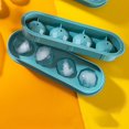 thumbnail image 4 of Oleegame 1PC Baby Popsicle Molds Flexible Ice Tray 4 Ice Molds For Freezer Easy Release Stackable Ice Trays For Cocktail 2PC Green, 4 of 5