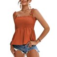 thumbnail image 2 of Birdeem T-Shirt à Bretelles pour Femmes, Sans Manches, Design Plissé, Mode Aguichant, Tops d'Été, 2 of 6