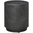 thumbnail image 1 of HOMCOM Table d'Appoint Rond de 17 Pouces pour l'Intérieur et l'Extérieur, Gris Anthracite, 1 of 9