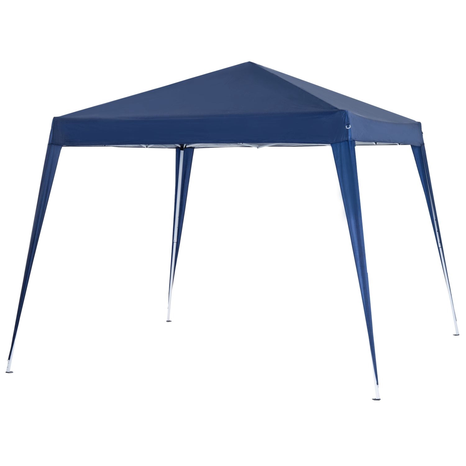 8' x 8' Pop Up Canopy, Outdoor Folding Tent, Portable Party Tent with Carrying Bag for Camping, Party, Picnic, Blue
