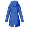 thumbnail image 5 of Meichang Manteau de Pluie pour Femmes Grande Taille Imperméable avec Capuche Actif Plein Air Randonnée Coupe-Vent Automne Manteau Décontracté Manches Longues Fermeture Éclair Complète Trench, 5 of 5