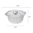 thumbnail image 3 of Plat Rond en Aluminium Jetable avec Couvercle 10x3,5 Po Capacité 3 L Contenant Alimentaire pour Cuisson Pâtisserie et Rangement Lot de 2, 3 of 9