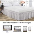 thumbnail image 2 of SGI Bedding 18 Inch Wrap Around Bed Skirt | Microfiber Bed Skirt | Fade Resistant, Wrinkle Free, Anti-static, Decorative, Extra Storage Space, Clutter-Free | King, Light Gray, 2 of 6