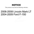 thumbnail image 2 of CMX Front Ceramic Disc Brake Pads CMX-D1083 for Car Ford F-150 Lincoln Mark LT, 2 of 9