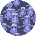 thumbnail image 1 of Ahgly Company Tapis d'Intérieur Lavable en Machine Carré Transitionnel Mimosa Violet, 3 Pieds Carré, 1 of 7