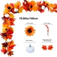 thumbnail image 3 of Yhmxh Simulation Maple Leaf Rattan Wholesale Europe And The United States Home Decoration Simulation Maple Leaf Scenic Arrangement Simulation Maple Leaf Wall Mounted Maple Leaf Rattans, 3 of 6
