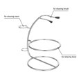 thumbnail image 2 of Shaving Razor Brush Stand & Bowl Set Metal Shaving Brush Holder Soap Bowl Mug for Men Beard Removal Tools, 2 of 9