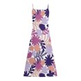 thumbnail image 5 of Lenago Robe de Pâques Grande Taille pour Femmes Mode Taille Mi-Haute Col en V Sans Manches Rayée Slim Plage Longue Robe Été Plage en Solde, 5 of 5
