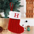thumbnail image 3 of zanvin Christmas Decor, Cute Letters Christmas Stocking Decoration Christmas Tree Pendant Christmas Style Wool Knitted Socks Decoration Props, Christmas Gifts, 3 of 3