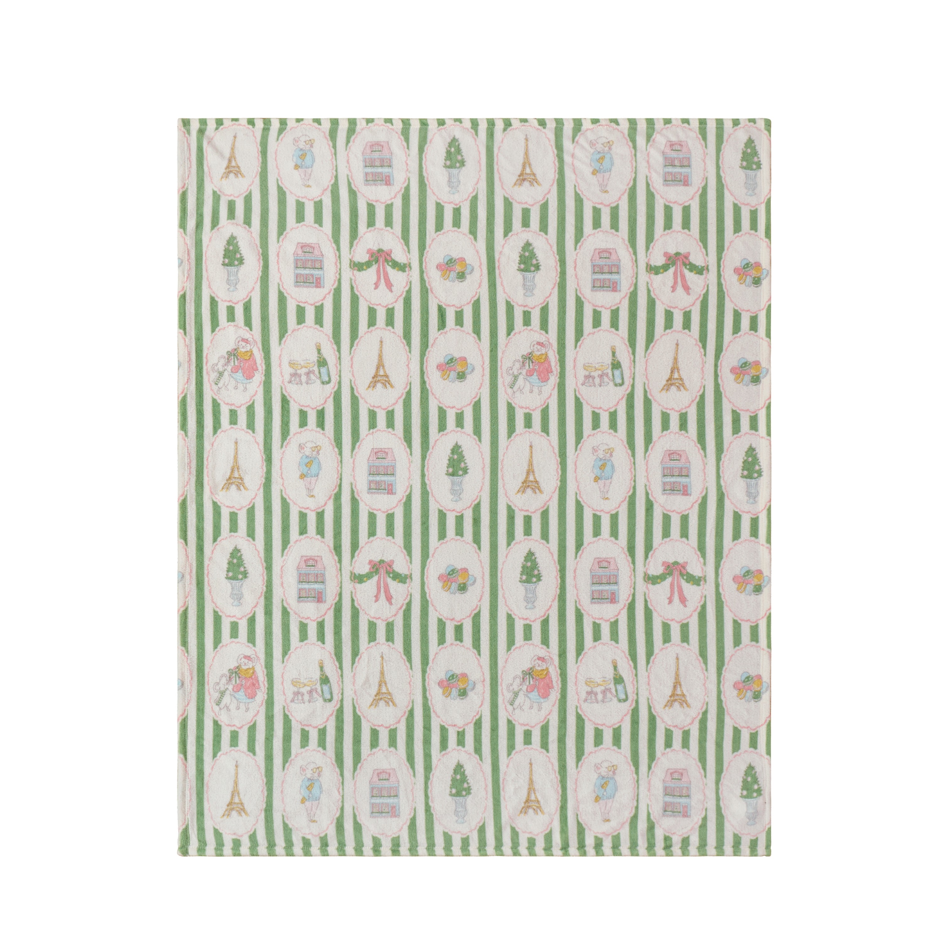 Jeté en peluche Holiday Time Timbres, 50 po x 60 po