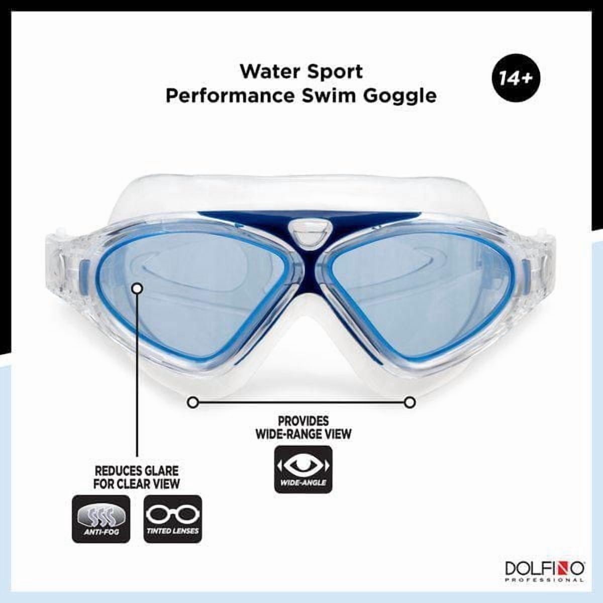 Lunettes de sports nautiques pour adultes Dolfino Pro Axis - Bleu / Clair