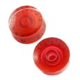 thumbnail image 2 of Luckyn 4 Pcs Multi Couleur LP Guitare Électrique Volume Bouton Haut Chapeau Vitesse Control Boutons de Guitare Rouge, 2 of 7