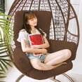 thumbnail image 4 of LSLJS Coussin de Panier Coussin Épaissi et Agrandi Balançoires Coussin de Sofa Simple Coussin de Chaise Suspendue Domestique Coussin en Tissu pour Chaise Berceaux Intérieur et Extérieur Coussin de Chaise, 4 of 9