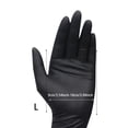 thumbnail image 2 of Nitrile Exam Gloves Heavy Duty Clean Disposable Black 100PCs for Use Personal, 2 of 8