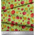 thumbnail image 3 of Soimoi Green Georgette Viscose Fabric Mix Fruit Print Fabric by Yard 44 Inch Wide, 3 of 3