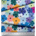 thumbnail image 2 of Soimoi Velvet Fabric Artistic Flower Printed Fabric 1 Yard 58 Inch Wide, 2 of 3