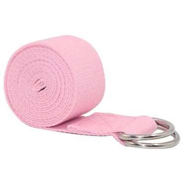 Kieccall Non-Elastic Yoga Strap with Safe D-Ring Buckle - Extra-Long Adjustable Design for Stretching, Pilates & Dance - Essential Non-Slip Yoga Accessory for Flexibility