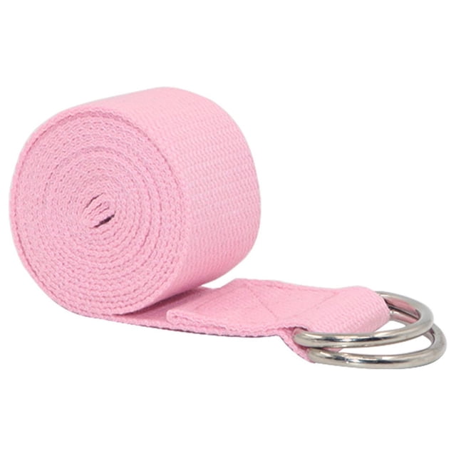 Kieccall Non-Elastic Yoga Strap with Safe D-Ring Buckle - Extra-Long Adjustable Design for Stretching, Pilates & Dance - Essential Non-Slip Yoga Accessory for Flexibility