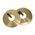 thumbnail image 3 of Ruiboury Crash Cymbals Playing Hand Cymbals Practical Traditional Heavy Alloy Cymbal 200mm Golden 200mm, 3 of 6