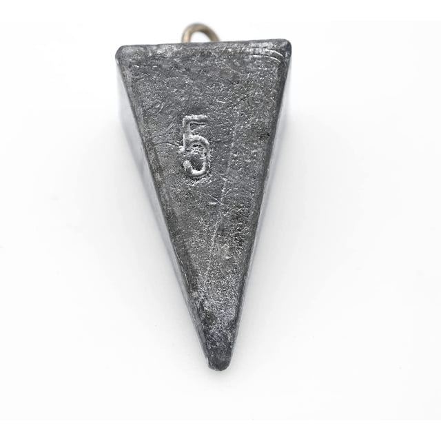 BLUEWING Poids de Pêche Poids de Senne Pyramide Plomb Eau Salée Eau Douce Poids de Pêche pour Pêche Surf 5oz