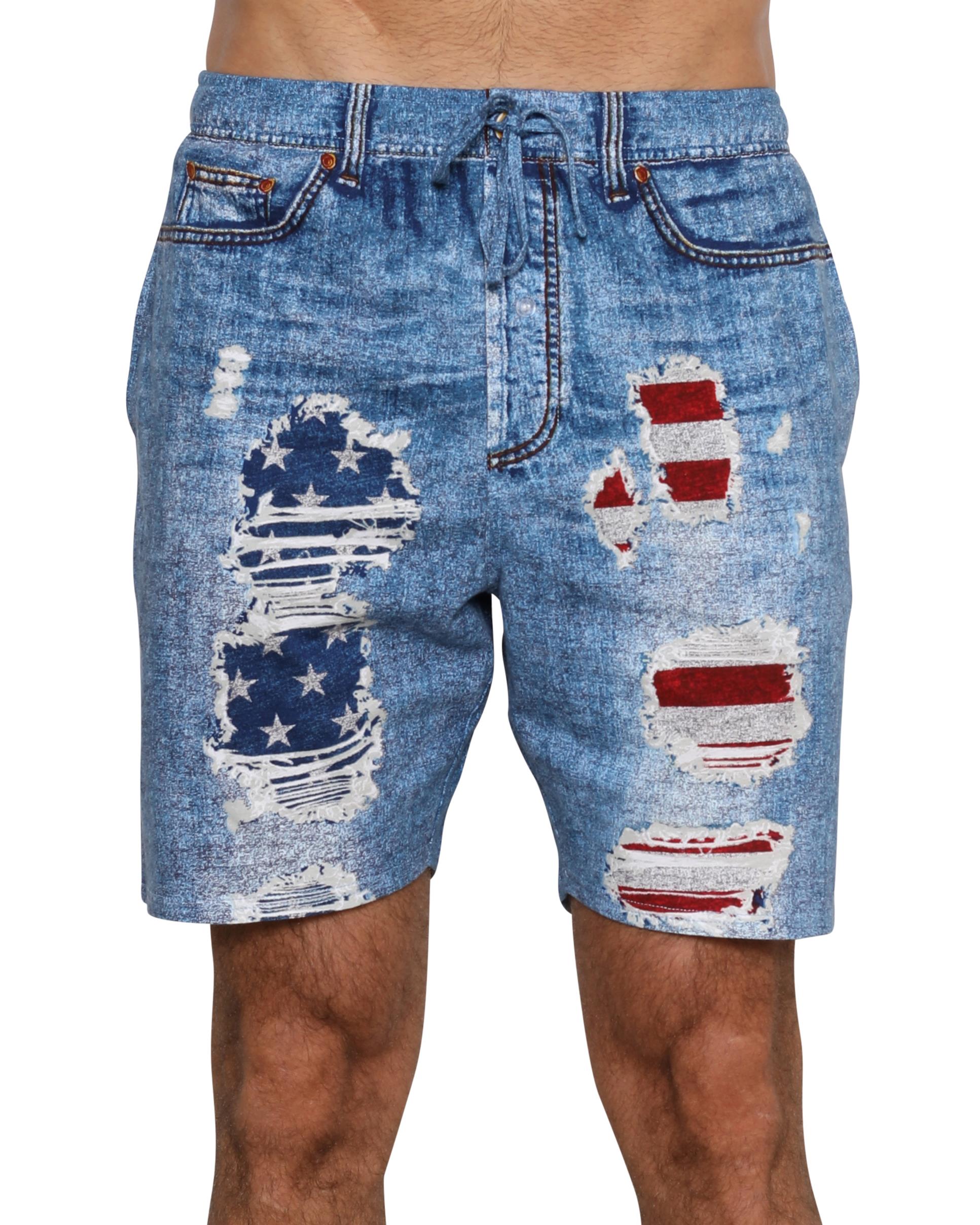 Men's Boxer Shorts and Tank Top USA FlagT-Shirt, Sold Separately