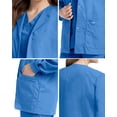 thumbnail image 5 of Landau Essentials Women's Classic Relaxed Fit 4 Pocket Crew Neck Scrub Jacket, 5 of 5