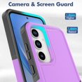 thumbnail image 5 of KOMI for Samsung Galaxy S25 Case with HD Screen Protector, 10 FT Military Grade Drop Protection, Anti-Slip Phone Case, Purple, 5 of 5