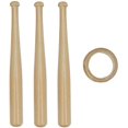 thumbnail image 2 of Baseball Stand Baseball Stand Holder Wooden Base Ball Stand Display Holder, 2 of 8
