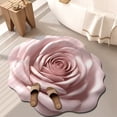 thumbnail image 1 of 3D Flower Mats Irregular Carpets Light Washable Decorative Rug For Bedroom Living Room Bathroom Camping Home, 1 of 8