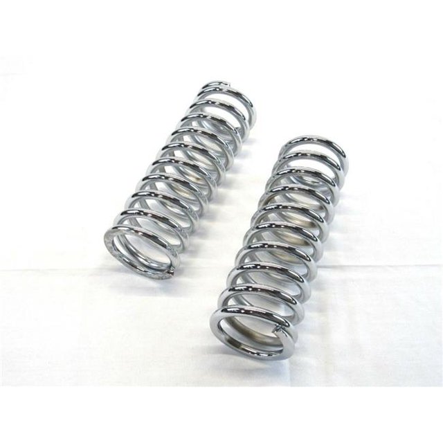 200 lbs & 2,5 ID x 12 in. Bobine Haute sur Ressorts de Choc &44; Chrome