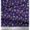 thumbnail image 2 of Soimoi Velvet Fabric Leaves,Watermelon & Rabbit Kids Print Fabric by The Yard 58 Inch Wide, 2 of 3