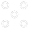 thumbnail image 3 of Ruiboury Lightweight And Easy To Install - Smooth Operation Chain Ring For Bicycles Bicycles Crank Bike Chain 52T silver 5Set, 3 of 6