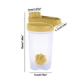 thumbnail image 3 of Protein Powder Mixing Bottle Shaker Cup with Measurement Scale | Handheld Portable Blender Bottle for Shakes and Juices | Leakproof Sports Water Bottle for Gym, Workout, and Travel, 3 of 6