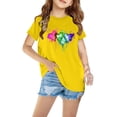 thumbnail image 1 of LSLJS T-shirt en Coton pour Garçons et Filles, Mode Mignon Col Rond Imprimé Tee Manches Courtes, Vêtements d'Été pour Filles, 1 of 5