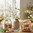 thumbnail image 2 of Ohufall Foam Berry Easter Egg Pick Artificial Flower Stems For Spring Wreath Craft Floral Arrangement Home Table Centerpiece, 2 of 6