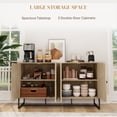 thumbnail image 4 of HOMCOM Sideboard Buffet Cabinet, Coffee Bar Cabinet, Oak, 4 of 10