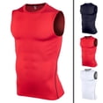 thumbnail image 1 of RYRDWP Vest Sports For MenStretch TightFitnessClothesGymnasiumTrainingRunning Speed, 1 of 2