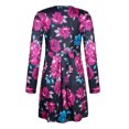 thumbnail image 3 of Matchstick Women's Floral Printed Long Sleeve Midi Dress, 3 of 5