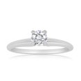 thumbnail image 1 of G/SI 1/5ct Diamond Solitaire Engagement Ring in Sterling Silver, 1 of 2