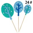 thumbnail image 2 of Coxeer Cake Topper Set Felt Plant Cute Cake Pick Cupcake Decoration Stick for Birthday, 2 of 10