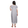thumbnail image 3 of Moomaya Chemise de Nuit Maxi Boutonnée à Manches Courtes Imprimée pour Femmes en Coton, 3 of 5