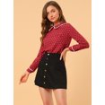 thumbnail image 4 of INSPIRE CHIC Blouse Douce à Manches Longues pour Femmes, Mignonne, à Volants, Col Peter Pan, 4 of 6