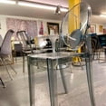 thumbnail image 4 of Heavenly Collection Smoke Plastic Armless Chair, 4 of 8