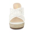 thumbnail image 2 of BLISSFUL STEP Women's Espadrille Platform Slide Wedge Sandals, 2 of 6