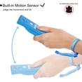 thumbnail image 3 of Wii Controller Compatible with Nintend Wii, Wii U with Motion Plus, 1 Pack Wii Remote and Nunchuck Controller with Silicone Case and Wrist Strap (Blue), 3 of 6