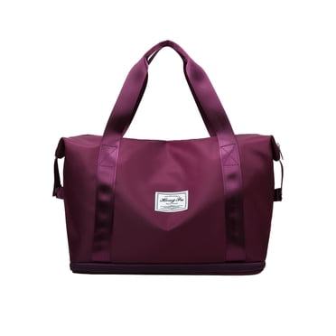 Large Tote Bag with Zipper Expandable Gym Bags, Duffle Bags for Sports and Weekend Travel, Large Capacity Lightweight Overnight Bags for Men and Women, Travel Duffel Bags, Sports Tote Bag