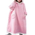 thumbnail image 1 of Hooded Loungewear with Pockets  Long Sleeve Wearable Blanket Hoodie, 1 of 3