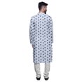 thumbnail image 3 of Atasi Long Sleeve Kurta Printed Button Down Asymmetric Designer Kurta For Boys, 3 of 5