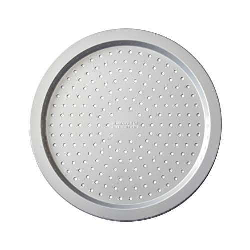 KitchenAid Nonstick Aluminized Steel Pizza Crisper, 14-Inch, Silver